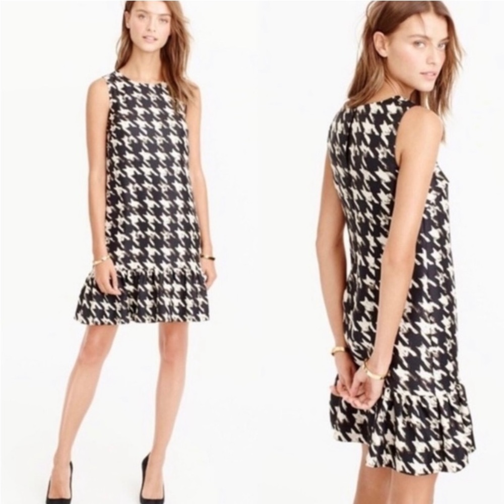 J. Crew Houndstooth Dress
